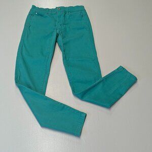 White House Black Market Size 00R Green Skinny Pants